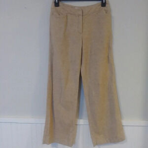 Chico's Linen Blended Brown Pants